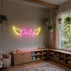 Angel Wings Neon Sign Custom, Name Wings LED Light, Girls Room Wall Decor
