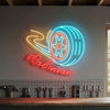 Automotive Neon Sign Custom, Name Wheel LED Light, Garage Man Cave Auto Decor