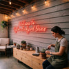 Backyard Neon Sign Custom, Welcome LED Light, Patio Outdoor Bar Wall Decor