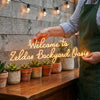 Backyard Neon Sign Custom, Welcome LED Light, Patio Outdoor Bar Wall Decor