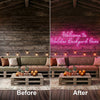 Backyard Neon Sign Custom, Welcome LED Light, Patio Outdoor Bar Wall Decor