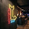 Bar Neon Sign Custom, Name Arrow LED Light, Home Bar Wall Decor