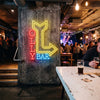 Bar Neon Sign Custom, Name Arrow LED Light, Home Bar Wall Decor