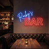 Bar Neon Sign Custom, Name Block Letter LED Light, Home Bar Wall Decor