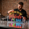 Bar Neon Sign Custom, Name Cocktail LED Light, Home Bar Lounge Wall Decor