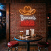 Bar Neon Sign Custom, Name Cowboy Hat LED Light, Western Bar Decor
