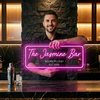 Bar Neon Sign Custom, Name Members Only LED Light, Home Bar Man Cave Decor