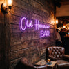 Bar Neon Sign Custom, Name Script LED Light, Lounge Wall Decor