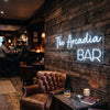 Bar Neon Sign Custom, Name Script LED Light, Lounge Wall Decor
