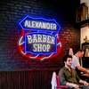 Barber Shop Neon Sign Custom, Name Badge LED Light, Salon Wall Decor