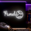Baseball Neon Sign Custom, Name Ball LED Light, Boys Room Wall Decor