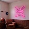 Baseball Neon Sign Custom, Name Bats LED Light, Boys Room Wall Decor