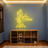 Baseball Neon Sign with Name, Player LED Light, Boys Room Wall Sports Decor