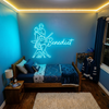 Baseball Neon Sign with Name, Player LED Light, Boys Room Wall Sports Decor