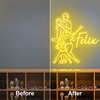 Baseball Neon Sign with Name, Player LED Light, Boys Room Wall Sports Decor