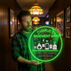 Basement Bar Neon Sign Custom, Name Liquor LED Light, Home Bar Man Cave Decor