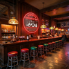 Basement Bar Neon Sign Custom, Name Liquor LED Light, Home Bar Man Cave Decor