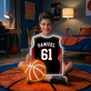 Basketball Jersey Neon Sign Custom, Name Number LED Light, Boys Room Wall Decor