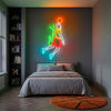Basketball Neon Sign Custom, Dunk Player LED Light, Boys Room Wall Sports Decor
