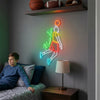 Basketball Neon Sign Custom, Dunk Player LED Light, Boys Room Wall Sports Decor