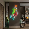 Basketball Neon Sign Custom, Dunk Player LED Light, Boys Room Wall Sports Decor