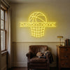 Basketball Neon Sign Custom, Name Hoop LED Light, Boys Room Wall Decor