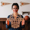 Basketball Neon Sign Custom, Name Hoop LED Light, Boys Room Wall Decor