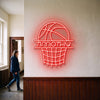 Basketball Neon Sign Custom, Name Hoop LED Light, Boys Room Wall Decor