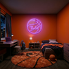 Basketball Neon Sign with Name, Ball LED Light, Kids Room Wall Sports Decor