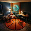 Basketball Neon Sign with Name, Ball LED Light, Kids Room Wall Sports Decor