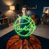 Basketball Neon Sign with Name, Ball LED Light, Kids Room Wall Sports Decor