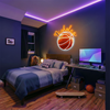 Basketball Neon Sign with Name, Custom Ball LED Light, Kids Bedroom Wall Decor