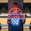 Basketball Neon Sign with Name, Custom Hoop LED Light, Boys Room Wall Decor