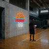 Basketball Neon Sign with Name, Custom Hoop LED Light, Boys Room Wall Decor