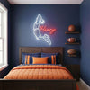 Basketball Neon Sign with Name, Dunk Player LED Light, Boys Room Wall Decor