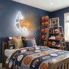 Basketball Neon Sign with Name, Dunk Player LED Light, Boys Room Wall Decor