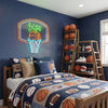Basketball Neon Sign with Name, Hoop Backboard LED Light, Boys Room Wall Decor