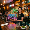 Beach Neon Sign Custom, Name Palm Sunset LED Light, Coastal Home Bar Decor