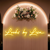 Beauty Neon Sign Custom, Name Floral LED Light, Salon Backdrop Wall Decor