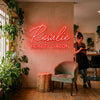 Beauty Salon Neon Sign Custom, Name LED Light, Hair Salon Storefront Wall Decor