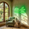 Beauty Salon Neon Sign Custom, Name LED Light, Hair Salon Storefront Wall Decor