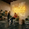 Beauty Salon Neon Sign Custom, Name LED Light, Hair Salon Storefront Wall Decor