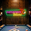 Billiard Neon Sign Custom, Cue Master Pool Table LED Light, Game Room Decor