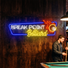 Billiard Neon Sign Custom, Cue Master Pool Table LED Light, Game Room Decor