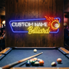 Billiard Neon Sign Custom, Cue Master Pool Table LED Light, Game Room Decor