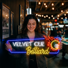 Billiard Neon Sign Custom, Cue Master Pool Table LED Light, Game Room Decor