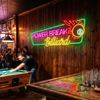 Billiard Neon Sign Custom, Cue Master Pool Table LED Light, Game Room Decor