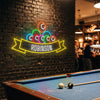 Billiard Neon Sign Custom, Name Pool Balls LED Light, Game Room Decor