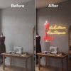 Boutique Neon Sign Custom, Dress Form LED Light, Sewing Shop Decor
