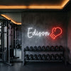 Boxing Neon Sign Custom, Name Glove LED Light, Gym Wall Decor